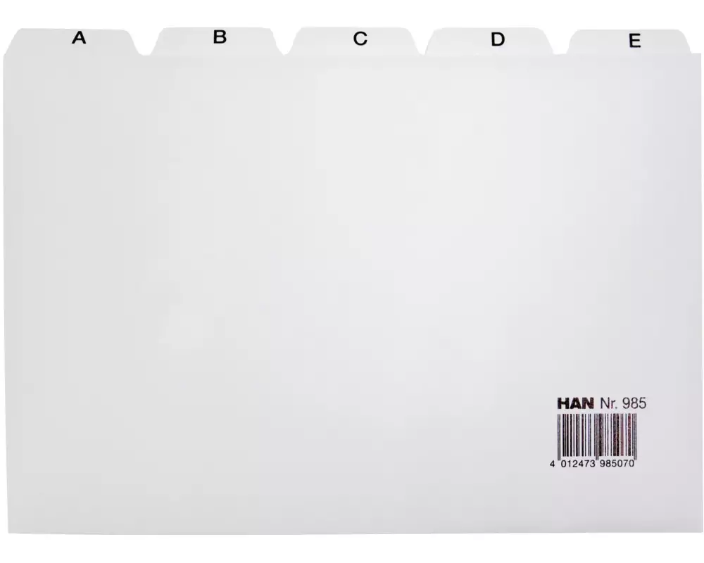 HAN Register A-Z, A5 quer