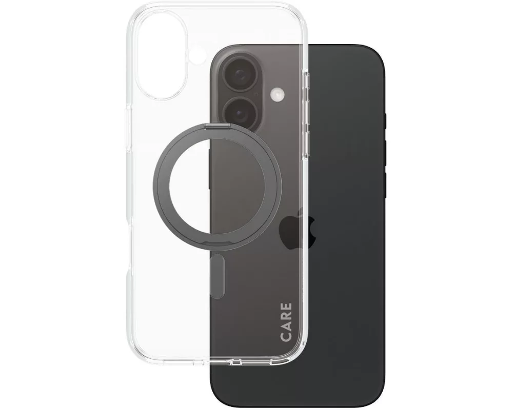 CARE Back Cover Feature Kickstand iPhone 16 Plus Schwarz