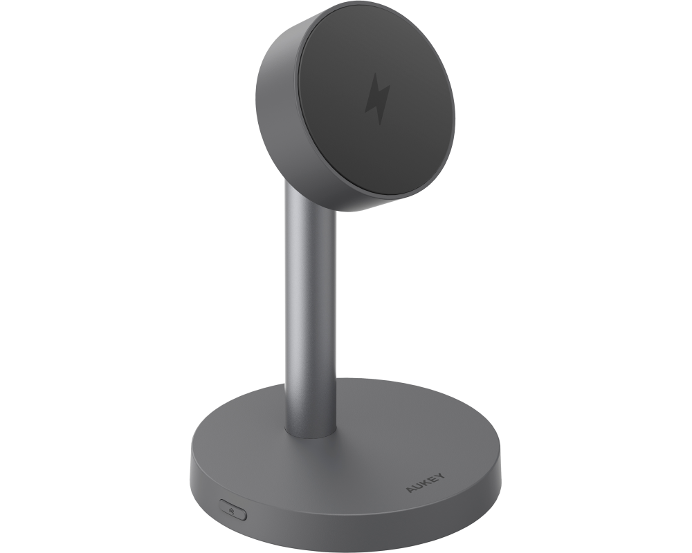 AUKEY Magnetic Wireless Charger LC-MC111 DG Stand 25W Qi2.2,Dark Grey