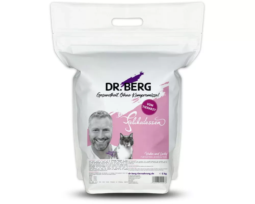 Dr. Berg Trockenfutter Felikatessen Huhn+Lachs, 5 kg