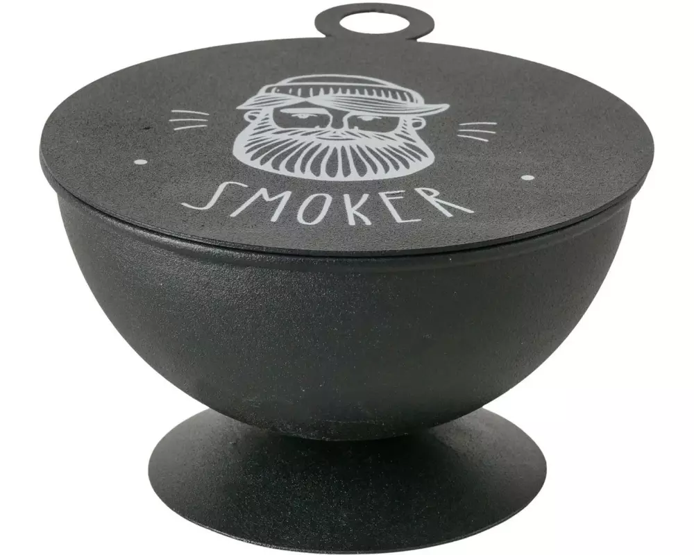 Boltze Aschenbecher Camper Schwarz/Weiss