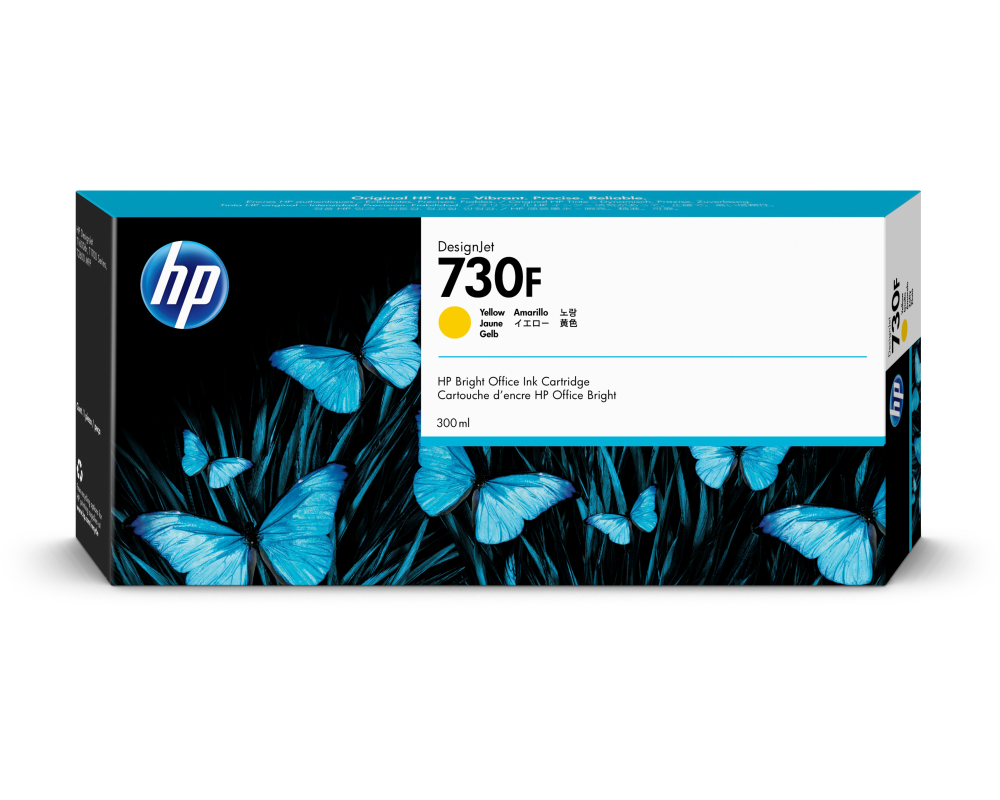 HP Tintenpatrone 730F yellow 1XB25A DesignJet T1600/T2600 300ml