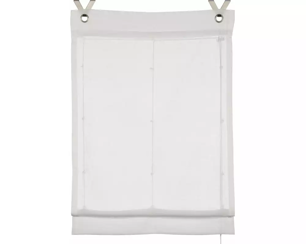 Gardinia Raffrollo Zen Silence 60 x 140 cm, Weiss