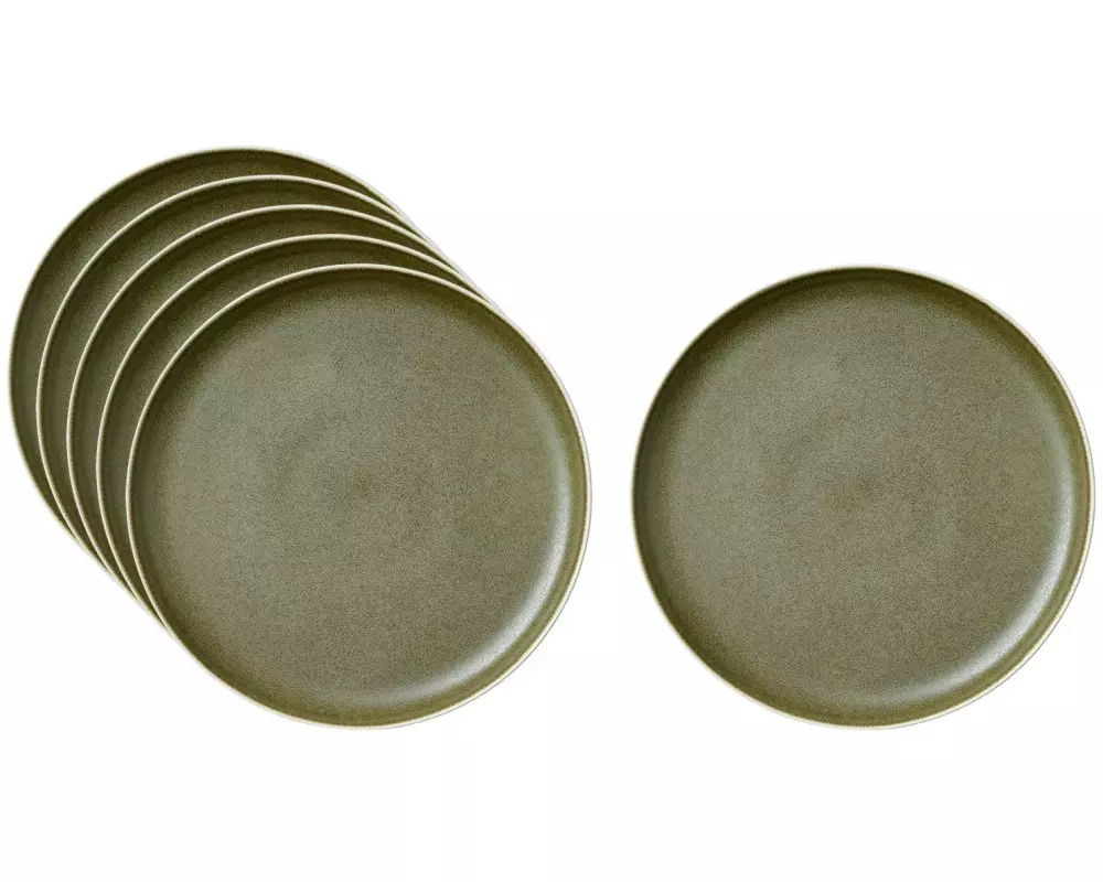 Studio Round Frühstücks- & Dessertteller North 6 Stück,Dunkelgrün