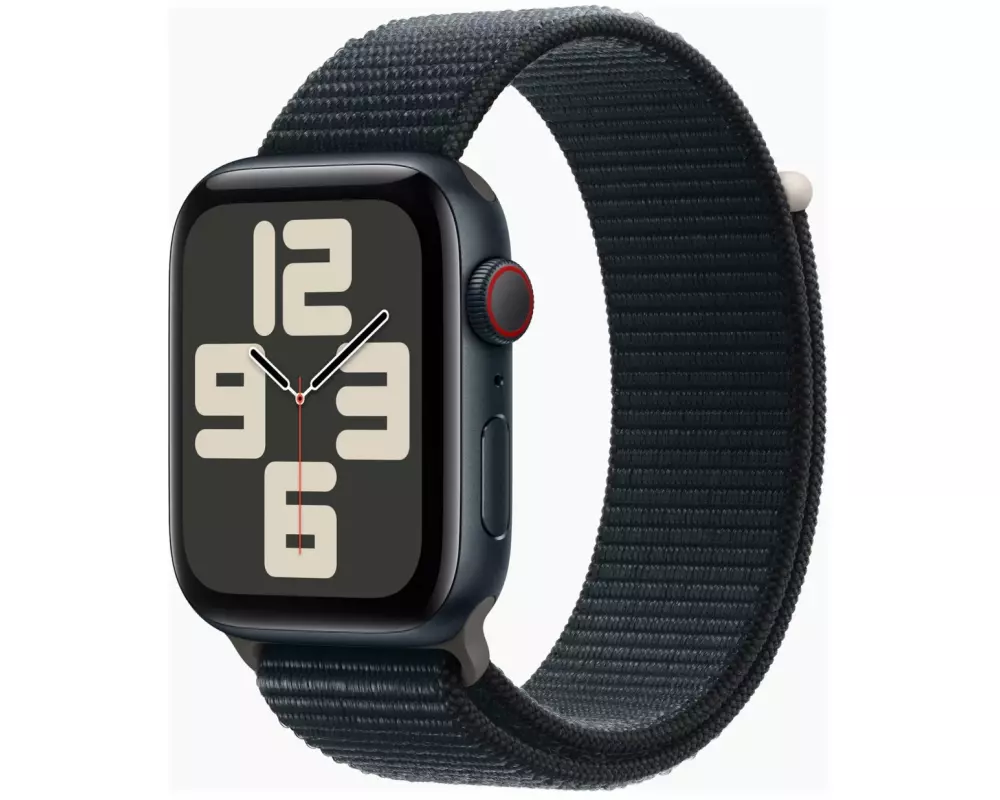 Apple Watch SE GPS + Cellular 44mm Midnight Aluminium Case with Midnight Sport Loop