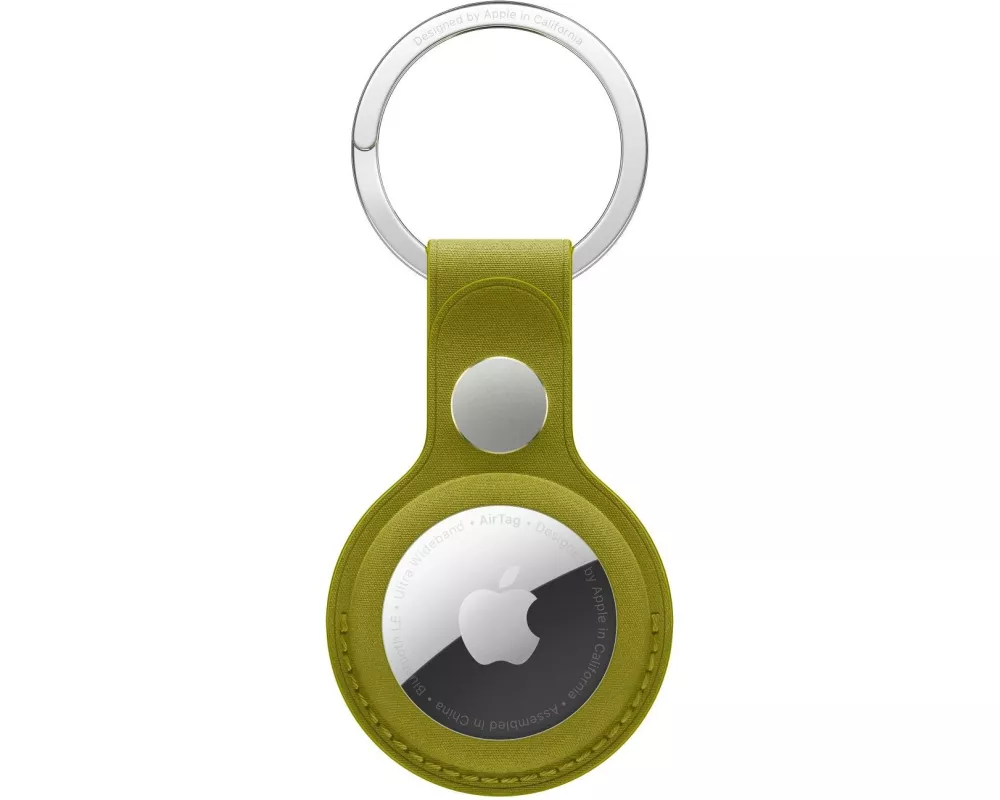 Apple AirTag Schlüsselanhänger aus Feingewebe Chartreuse