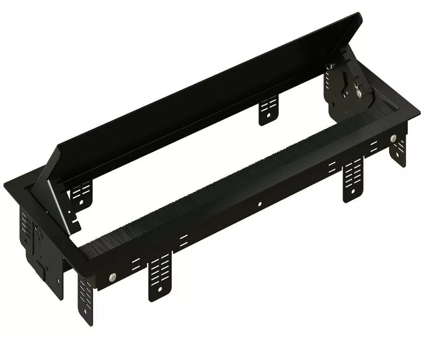 max connect Einbaurahmen BOX L 6-Fach, Schwarz