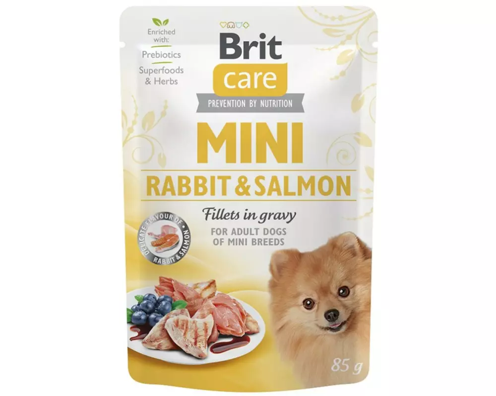 Brit Nassfutter Care Mini Kaninchen und Lachs 24 x 85 g
