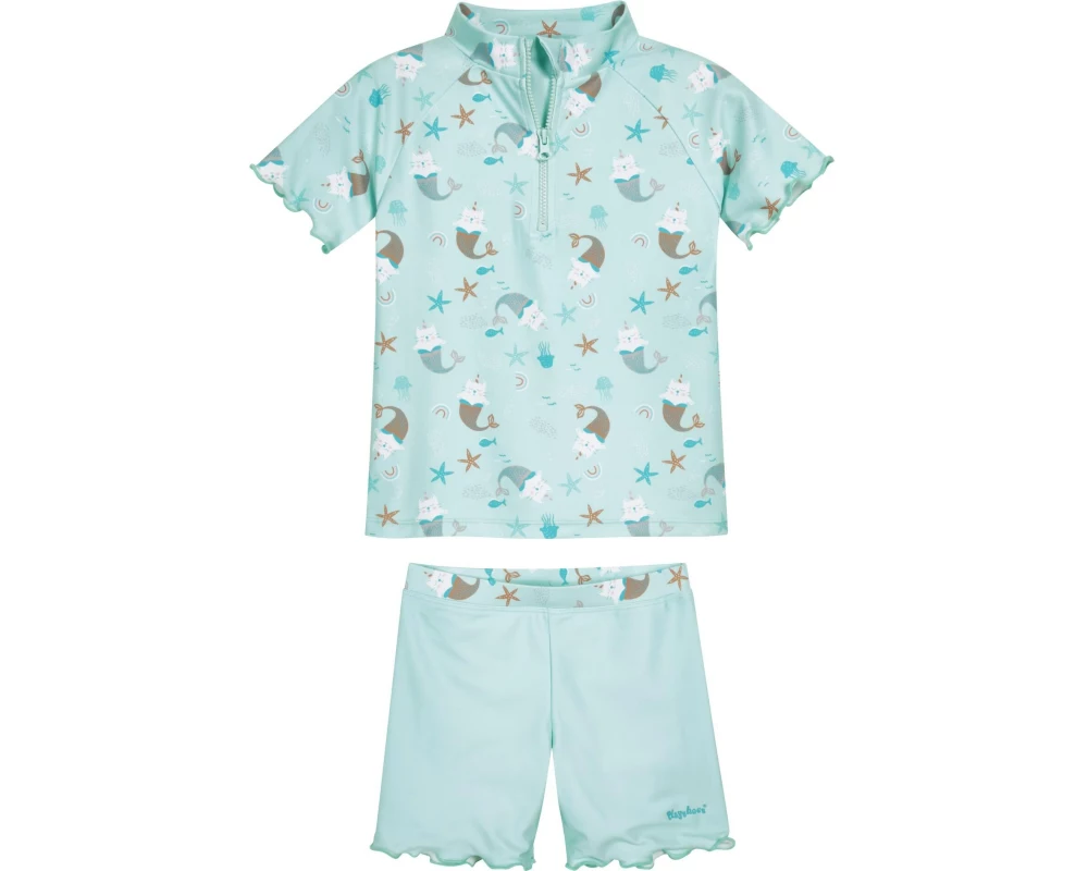 Playshoes UV-Badebekleidungsset Einhornmeerkatze Mint Gr. 110/116