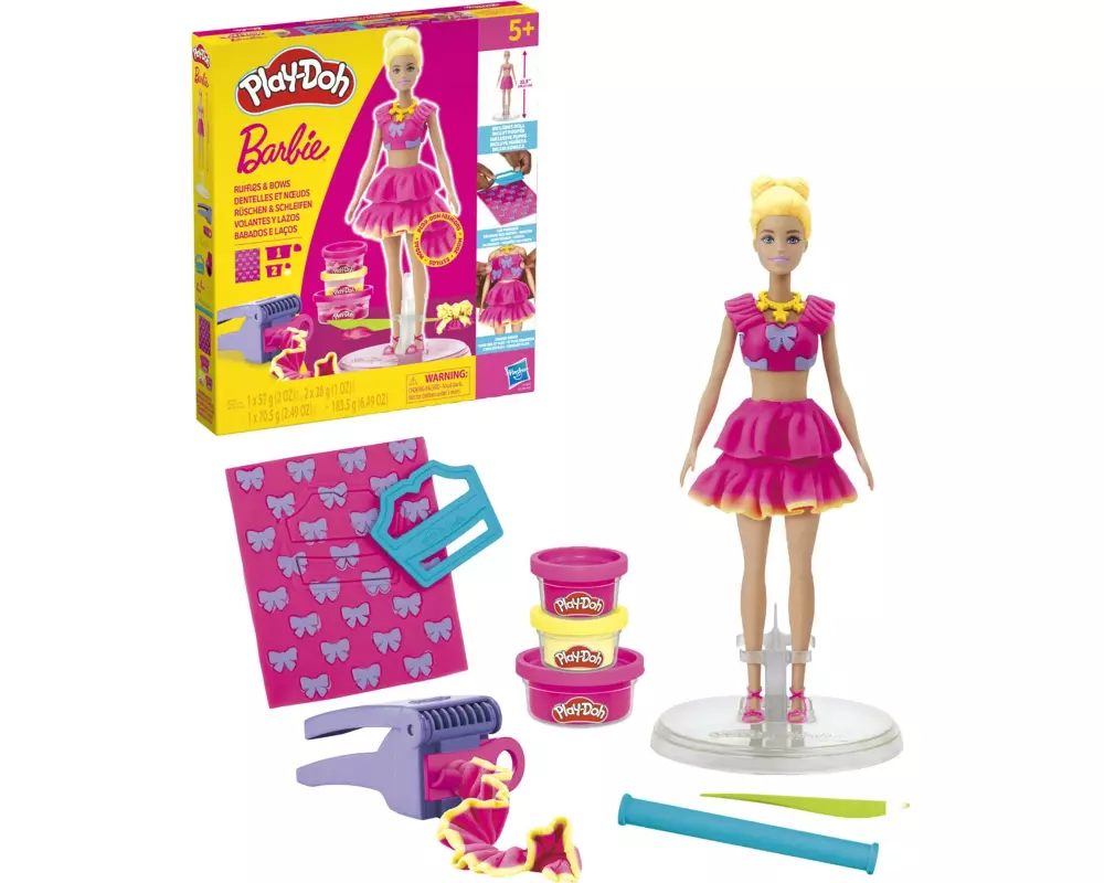 Play-Doh Knetspielzeug Barbie Rüschen und Schleifen Puppe