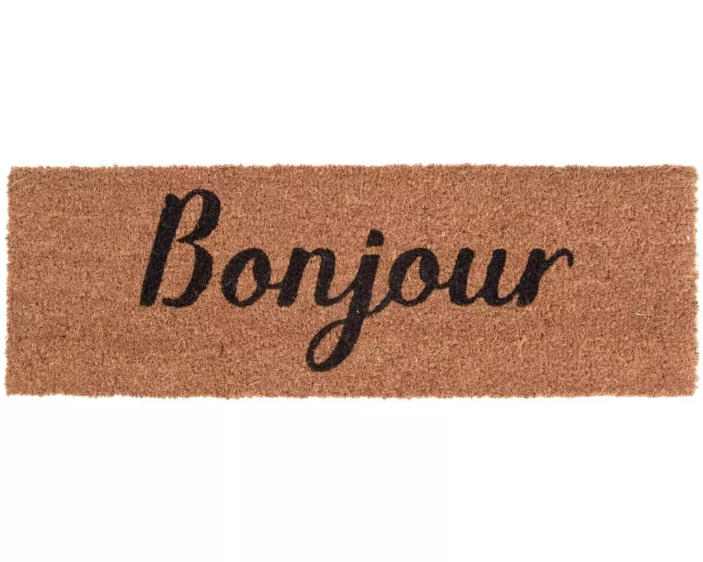 present time Fussmatte Bonjour 75 cm x 26 cm