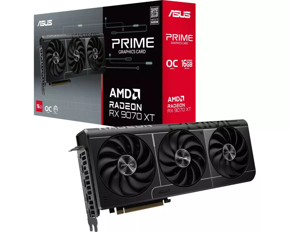 ASUS Grafikkarte Prime Radeon RX 9070 XT OC Edition 16 GB