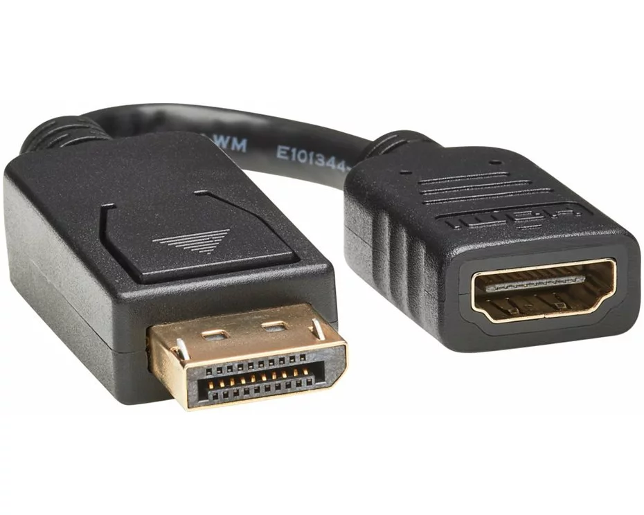 EATON TRIPPLITE DisplayPort to HDMI, Adapter, Video, Converter, M/F, 6inch, 15.24cm
