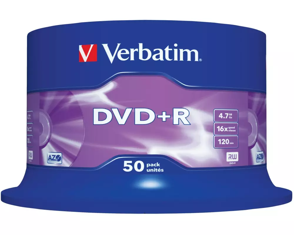 Verbatim DVD+R 4.7 GB, Spindel (50 Stück)