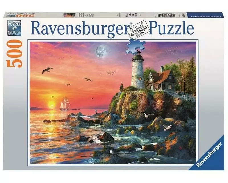 Ravensburger Puzzle Leuchtturm am Abend