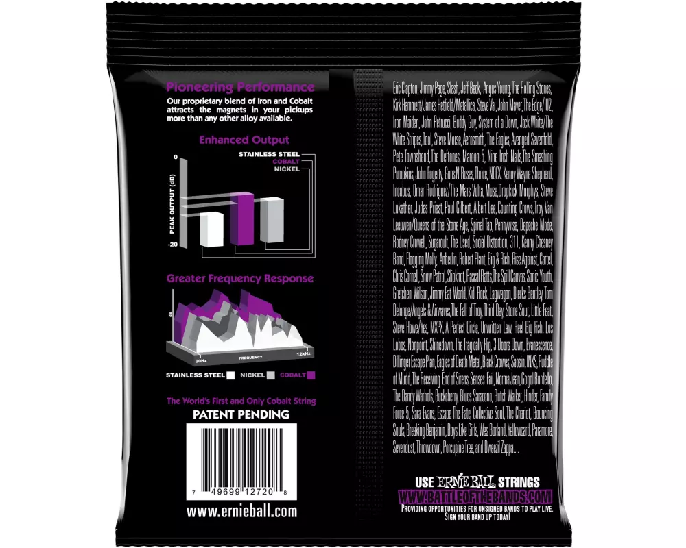 Ernie Ball Gitarrensaiten 2729 Slinky Cobalt – Power 11-58