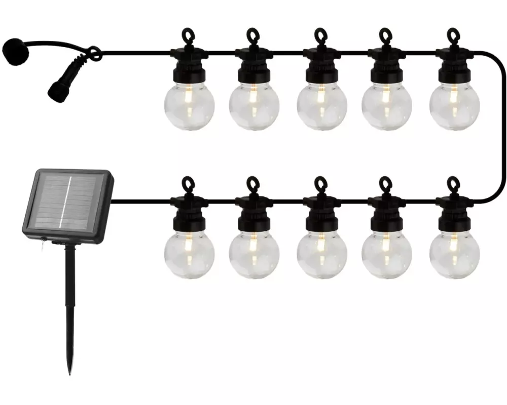 Sirius Lichterkette Lucas Solar 300 cm, Transparent, Starter Set
