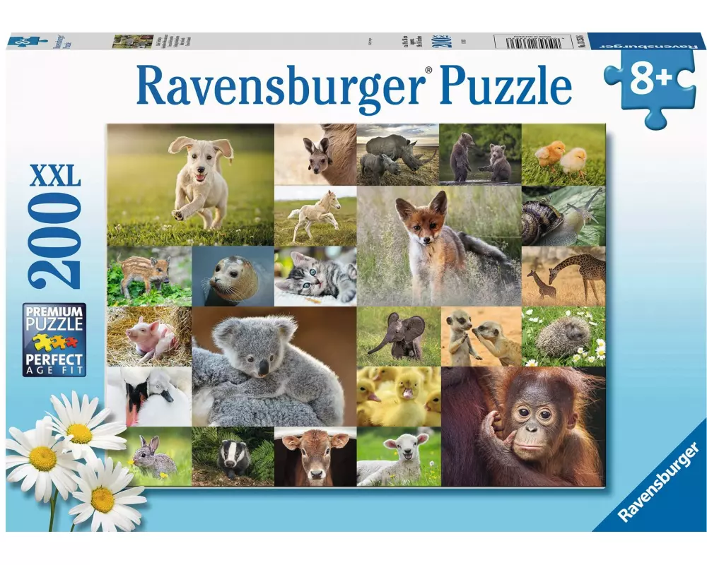 Ravensburger Puzzle Süsse Tierbabys 200 XXL Teile