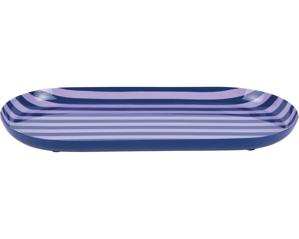 present time Servierplatte Animado Oval Large, Cobalt blue / Soft purple