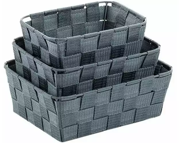 Kela Bad-Utensilienhalter Alvaro 3-teilig, Grau