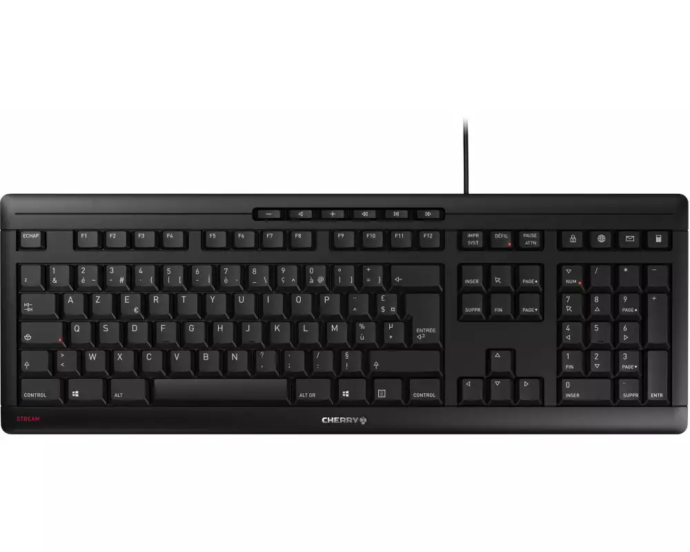 Cherry Tastatur Stream FR-Layout Schwarz