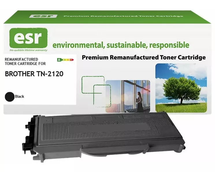 ESR Toner cartridge compatible with Brother TN-2120BK black remanufactured 2.600 pages