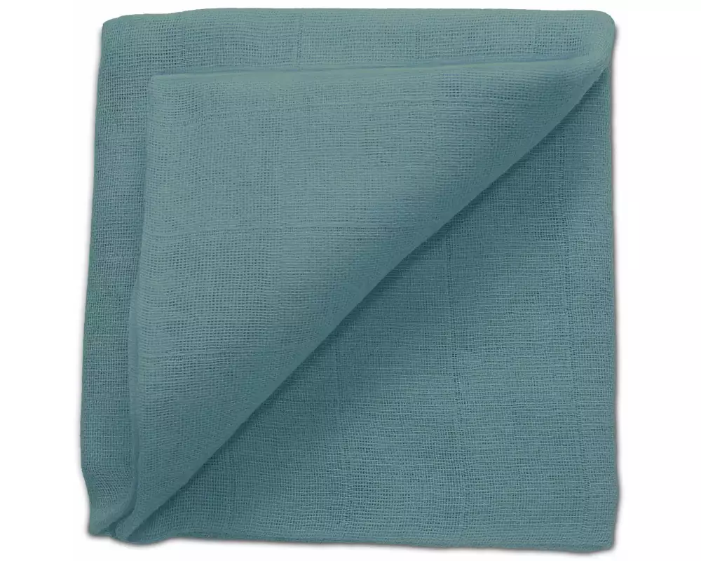 ZEWI bébé-jou Mulltuch Petrol 60 x 60 cm