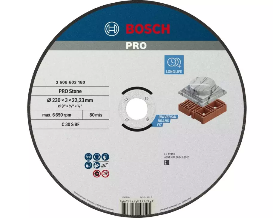 Bosch Trennscheibe C 24 R BF, Stein, 230 mm