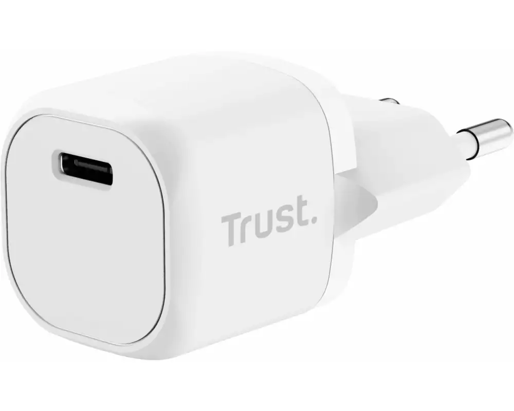 Trust USB-Wandladegerät Maxo Ultrakleines USB-C-PD 20 W Weiss