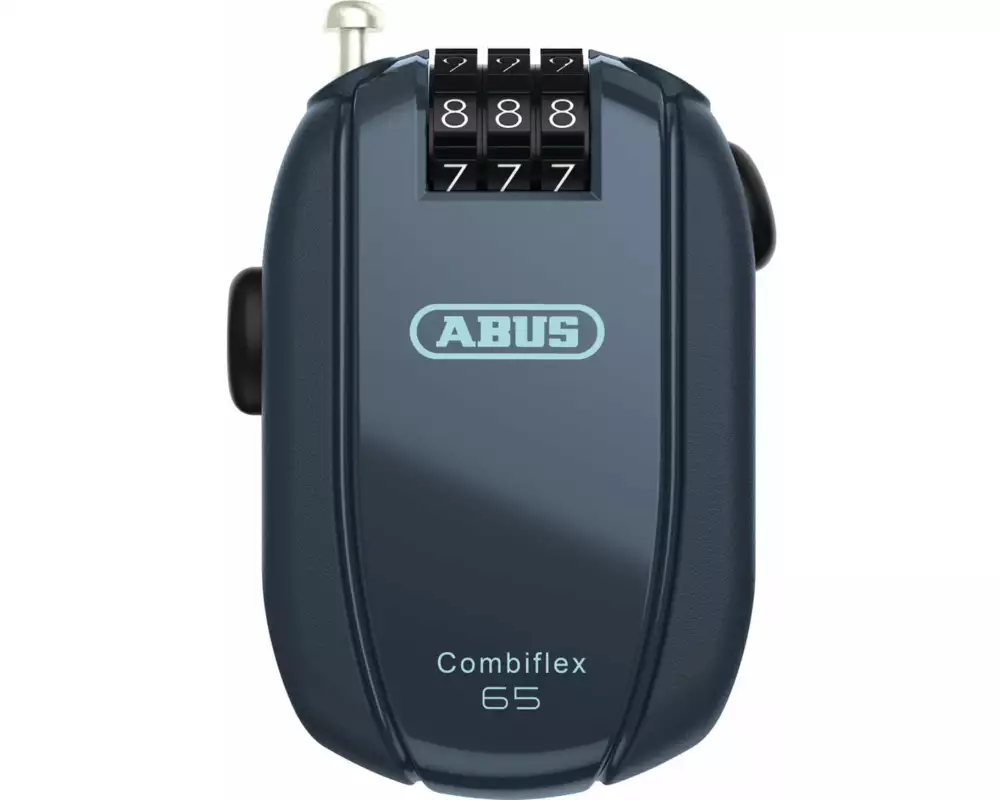 Abus Combiflex StopOver 65 Code Kunststoff Stahl Blau