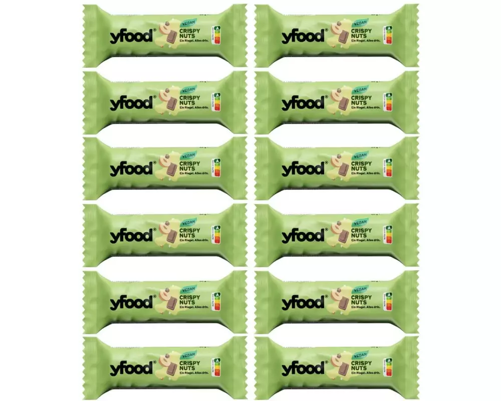 YFOOD Protein Riegel vegan Brownie and Chocolate 12 x 60 g