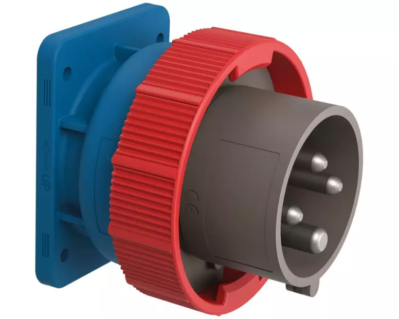 STEFFEN Palazzoli CEE Einbau-Stecker 3LPE 32A 400 V 4P vernickelt