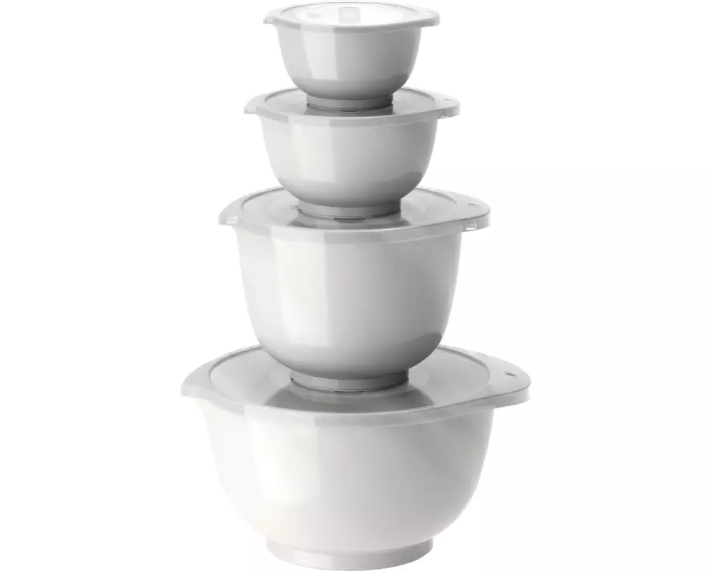Rosti Rührschüssel-Set New Margrethe 0.25 l/0.5 l/1.5 l/3 l, Weiss