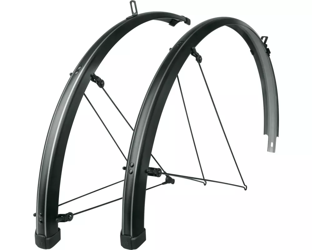SKS Bluemels Stripes Kunststoff 28" Schwarz/Schwarz Matt