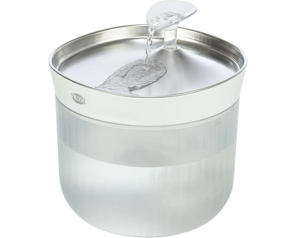 Trixie Trinkbrunnen Aqua Clear 2.5 l, 18 x 16 x 18 cm, weiss