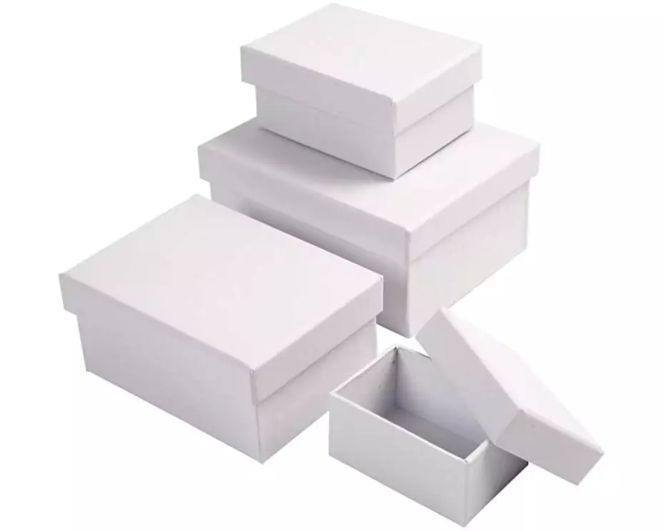 Creativ Company Papp-Schachtel 3,5-6,5 cm 4 Stück