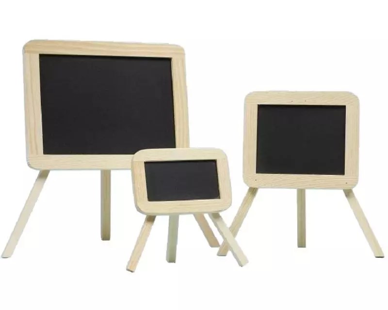 HobbyFun Mini-Utensilien Schultafel 10 x 8.5 x 14 cm