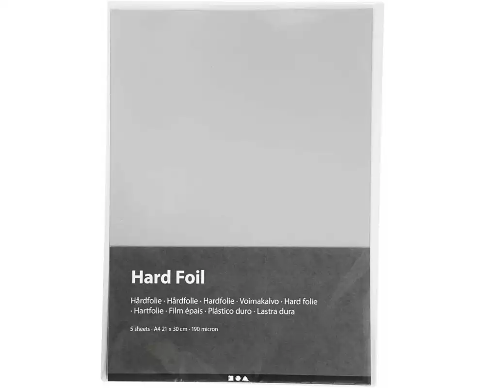 Creativ Company Bastelpapier A4, 5 Blatt, Transparent