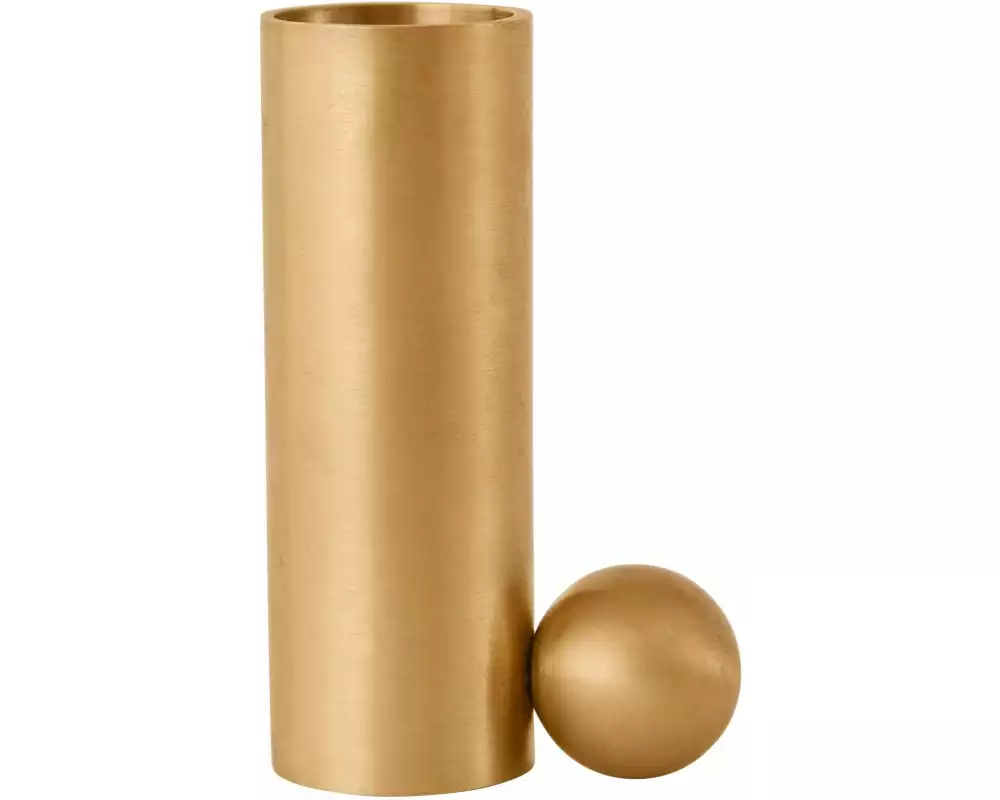 OYOY Kerzenhalter Palloa gross 7 cm, Gold matt