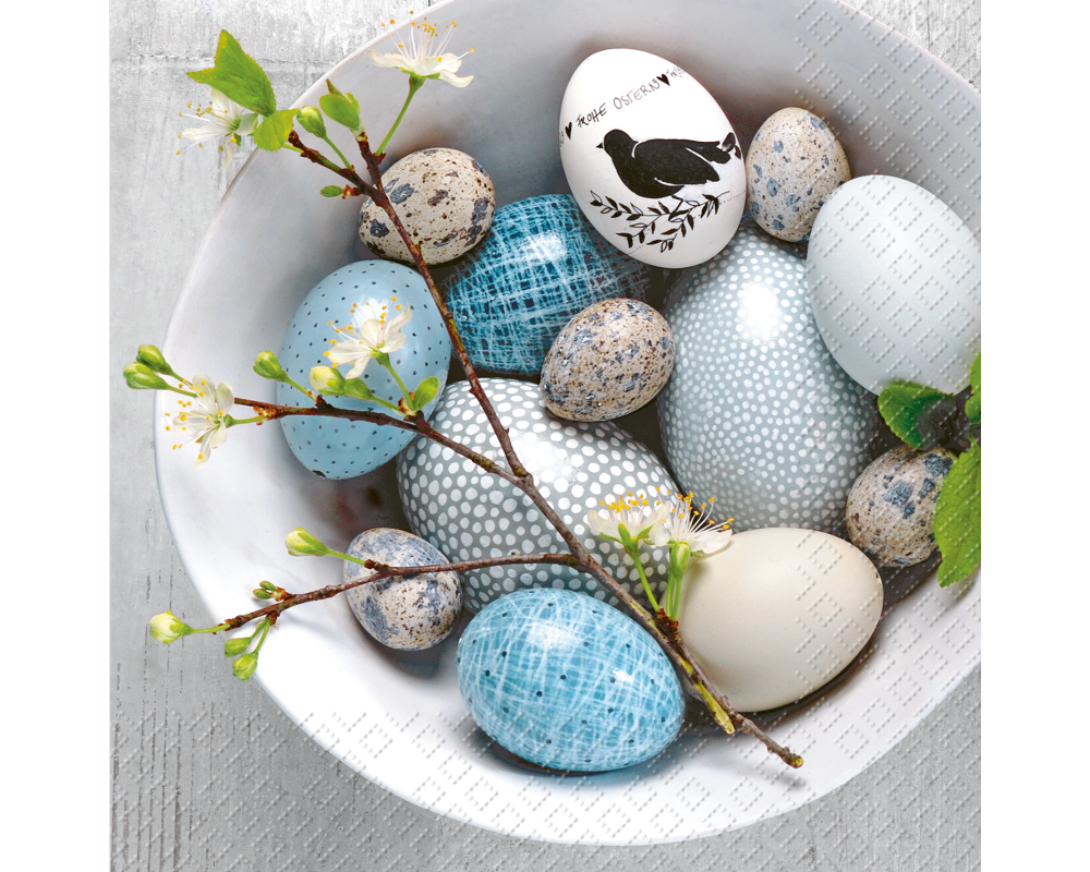 STEWO Serviette Livinus 33x33cm 2572621441 blau hell 20 Stück