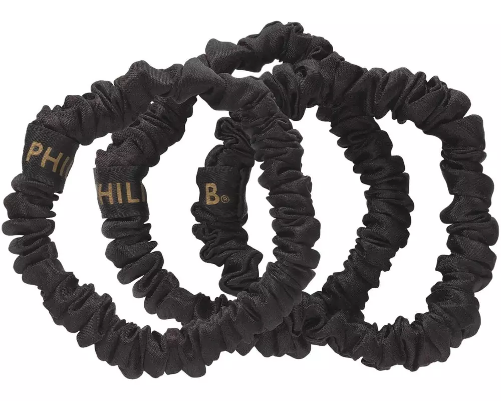 PHILIP B Petite Black Scrunchie Set