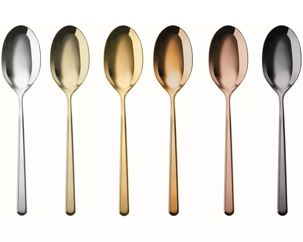 Sambonet Espressolöffel Linear 6 Stück, Mehrfarbig