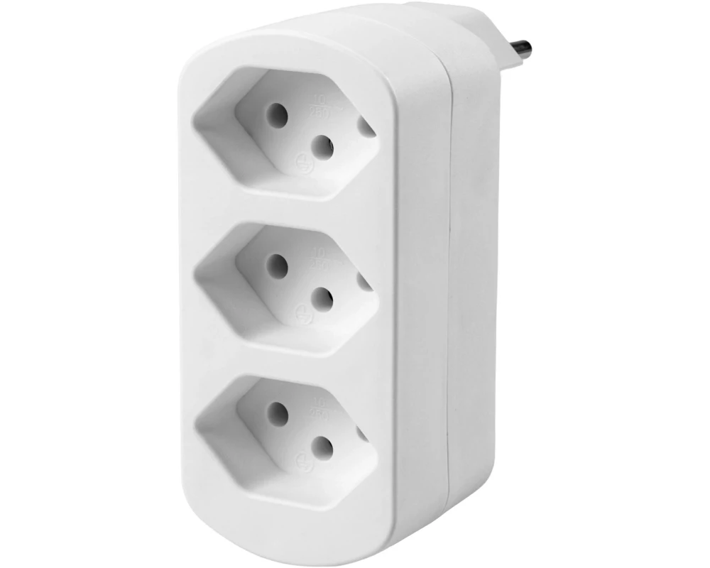 FURBER.power Mehrfachstecker Flexo 3 x T13, drehbar