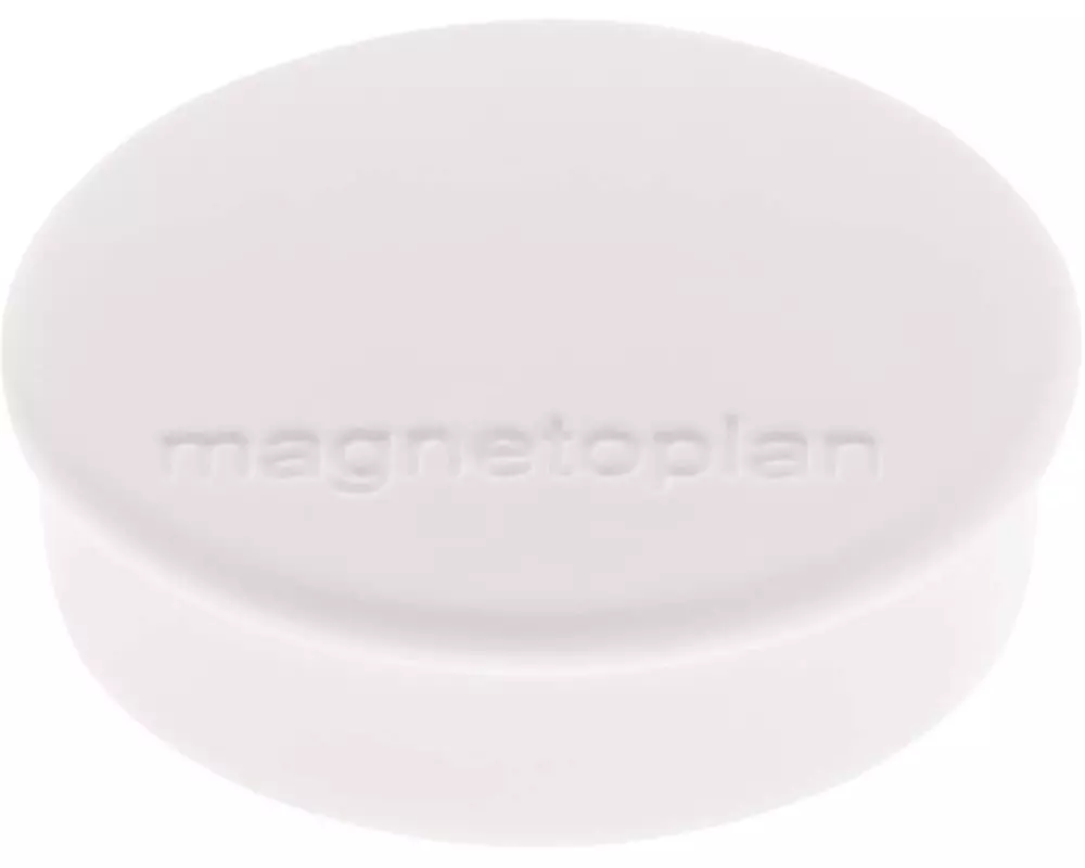 Magnetoplan Haftmagnet Discofix Ø 2.5 cm Weiss, 10 Stück