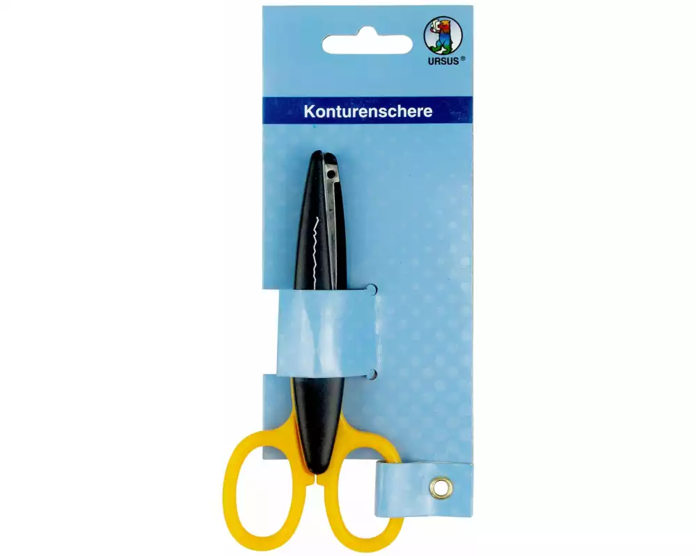 URSUS Schere 13 cm mit Büttenrandschnitt