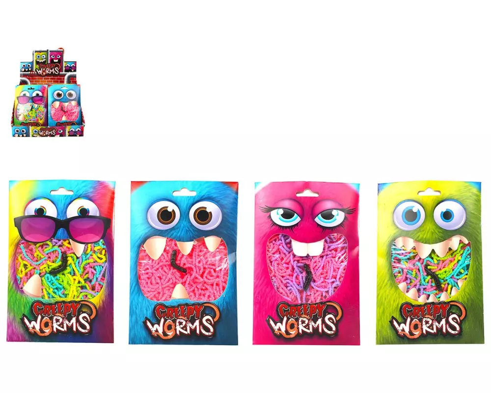 Sombo Creepy Worms 50 g, 4-fach assortiert