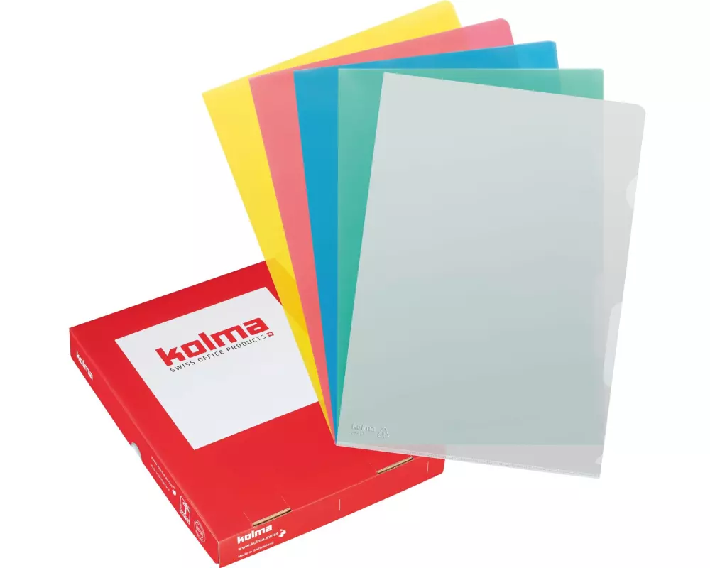 Kolma Sichthülle Visa Dossier A4 SuperStrong Sortierte Farben
