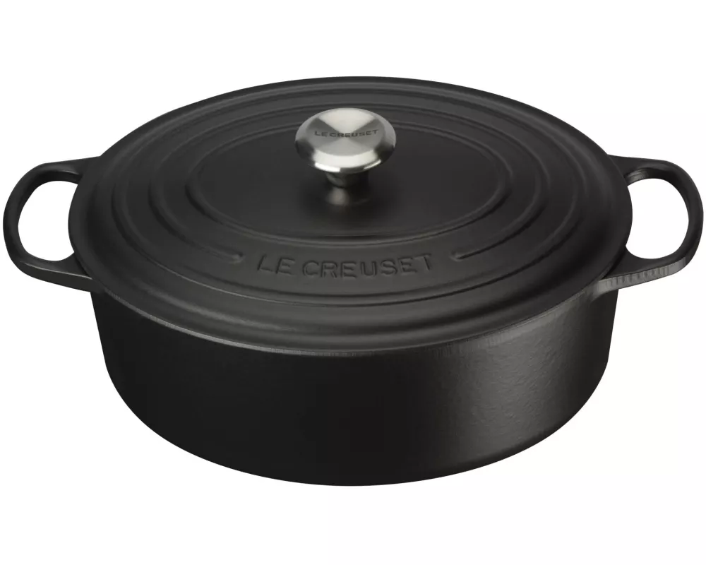 Le Creuset Bräter Signature 31 cm, Schwarz