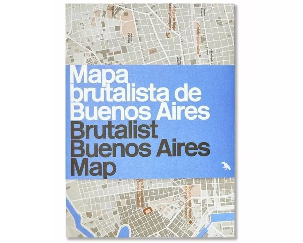 Brutalist Buenos Aires Map / Mapa brutalista de Buenos Aires