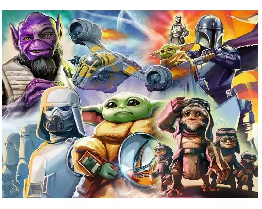 Ravensburger Puzzle The Mandalorian und Grogu 500 Teile